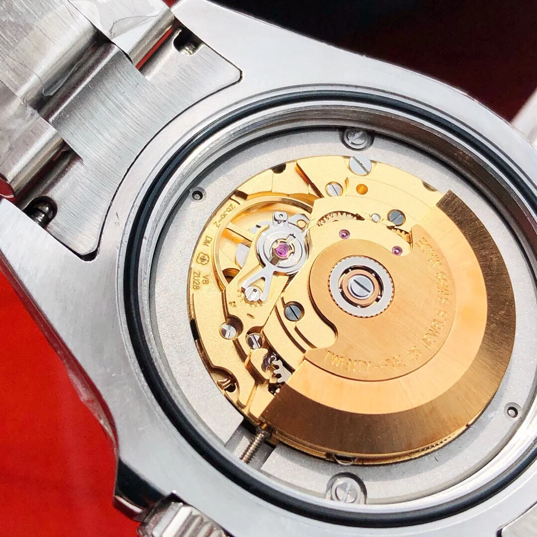 Swiss ETA2836 movement, stable and durable — photographed off the sweep