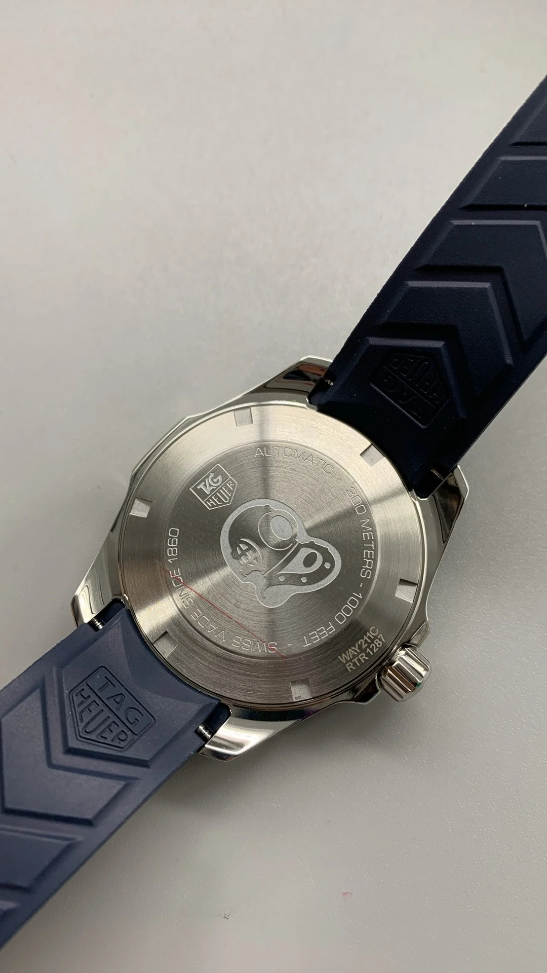 TAG Heuer 41mm — photographed off the sweep