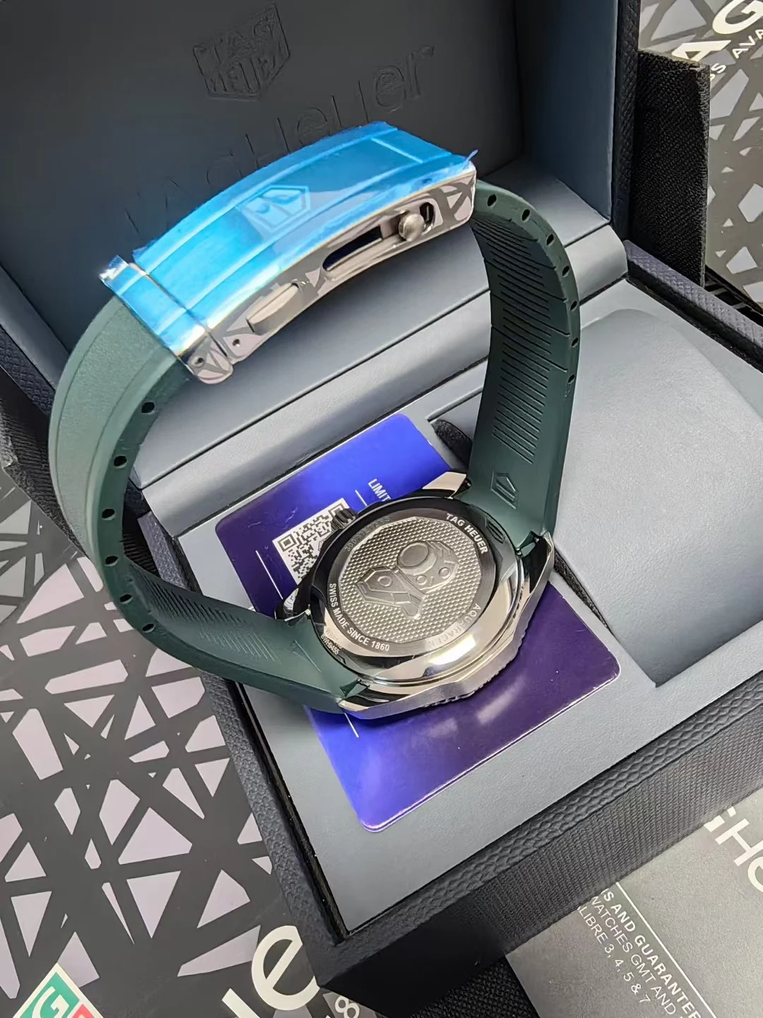 TAG Heuer Aquaracer Two-Tone — photographed off the sweep