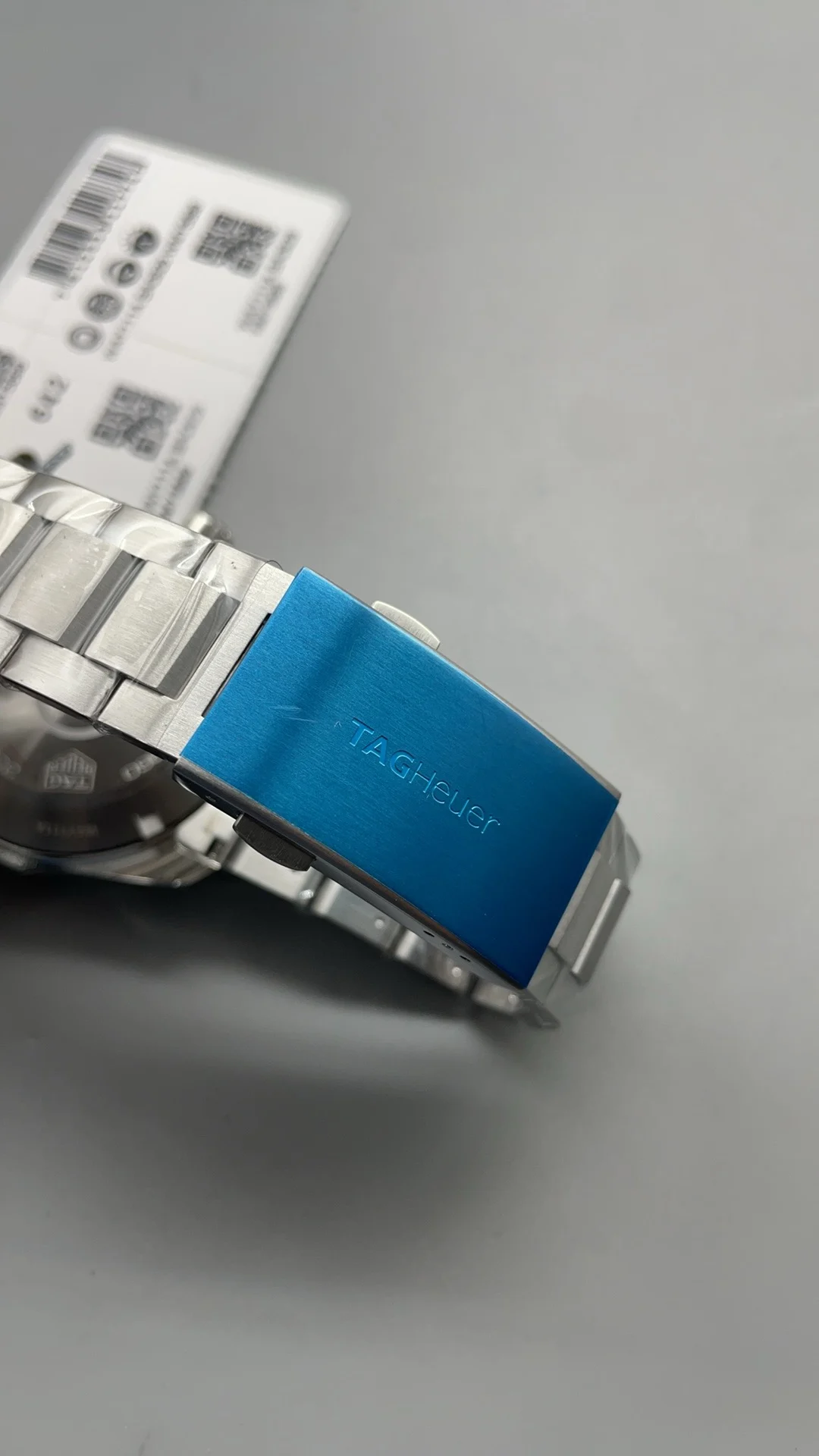 TAG Heuer Black Dial 41mm — photographed off the sweep