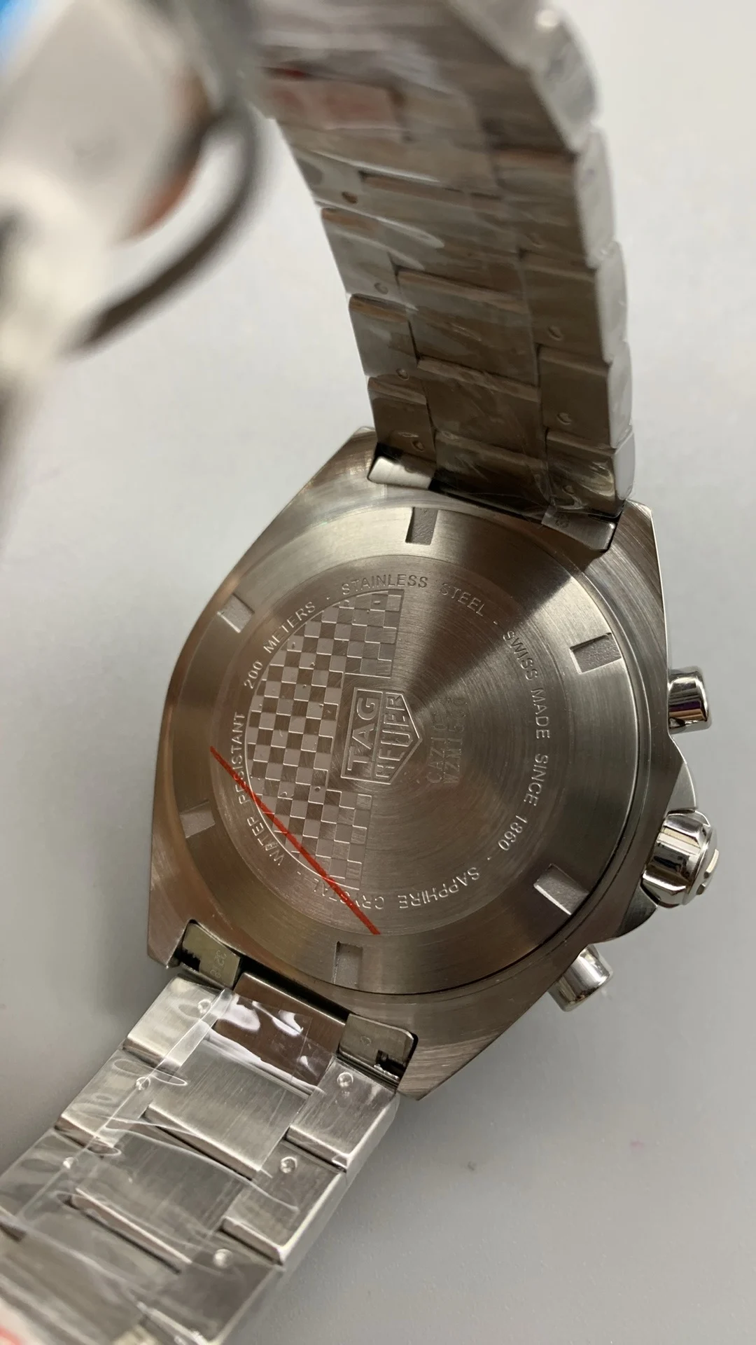 TAG Heuer Blue Dial — photographed off the sweep
