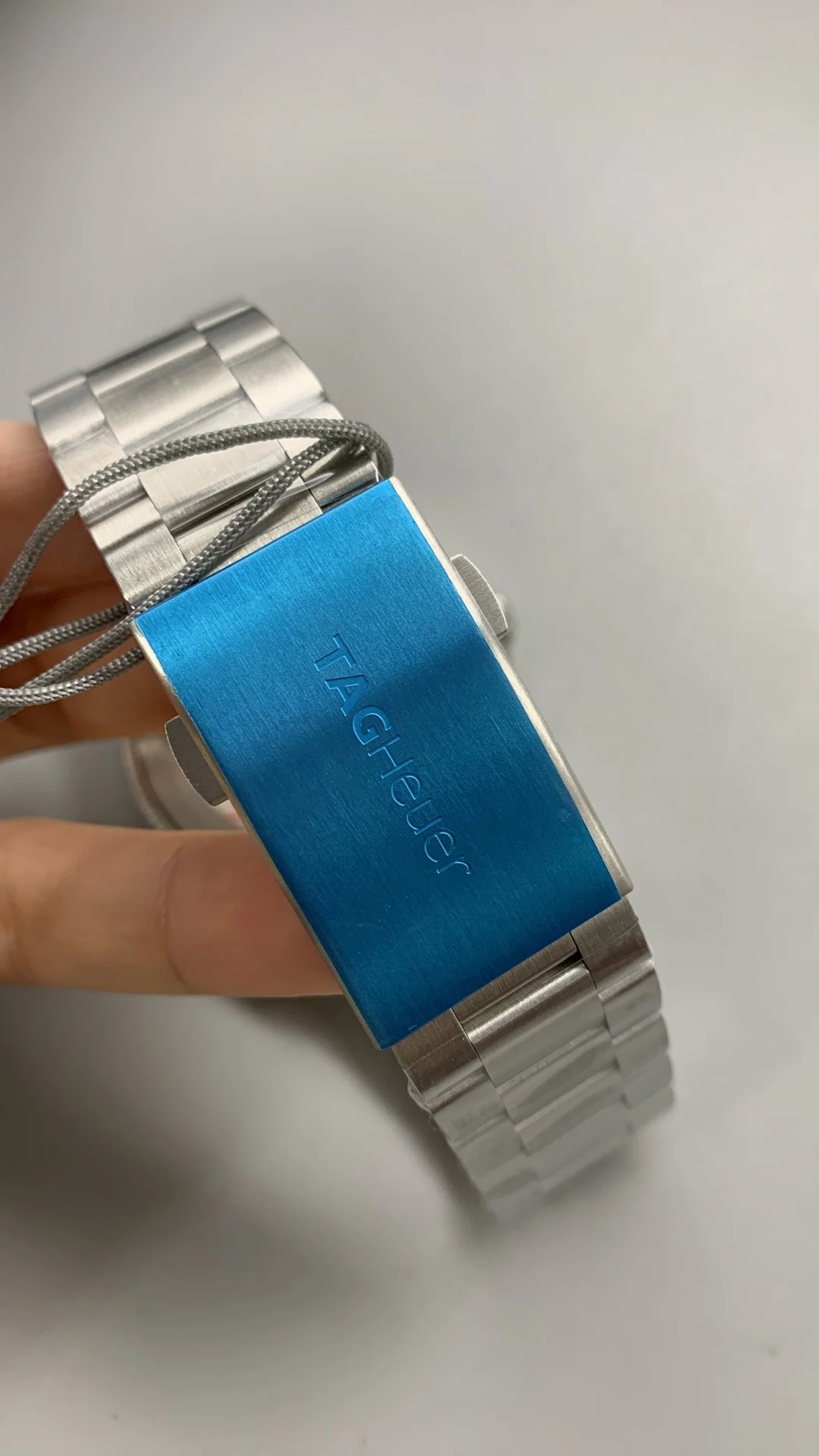 TAG Heuer Blue Dial — photographed off the sweep