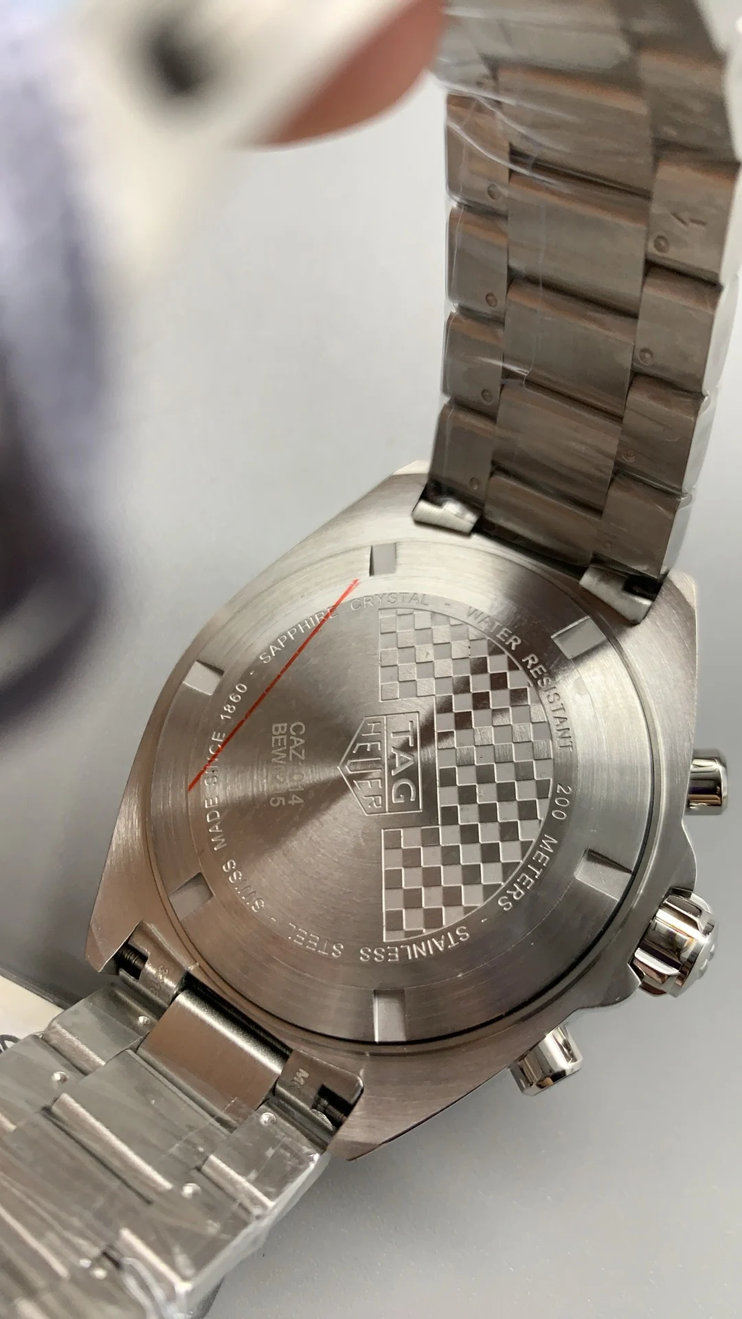 TAG Heuer Blue Dial — photographed off the sweep