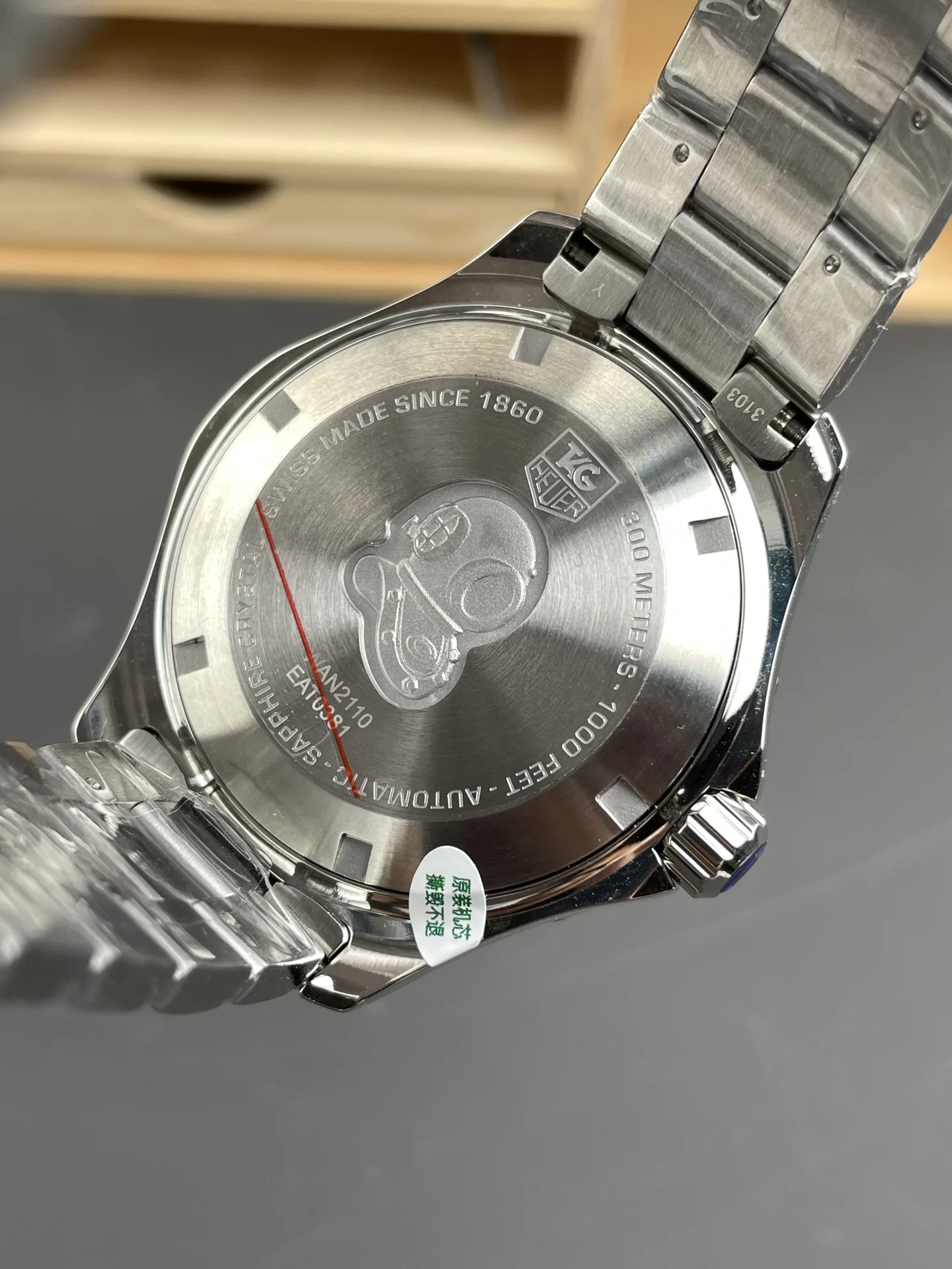 TAG Heuer Blue Dial 41mm — photographed off the sweep