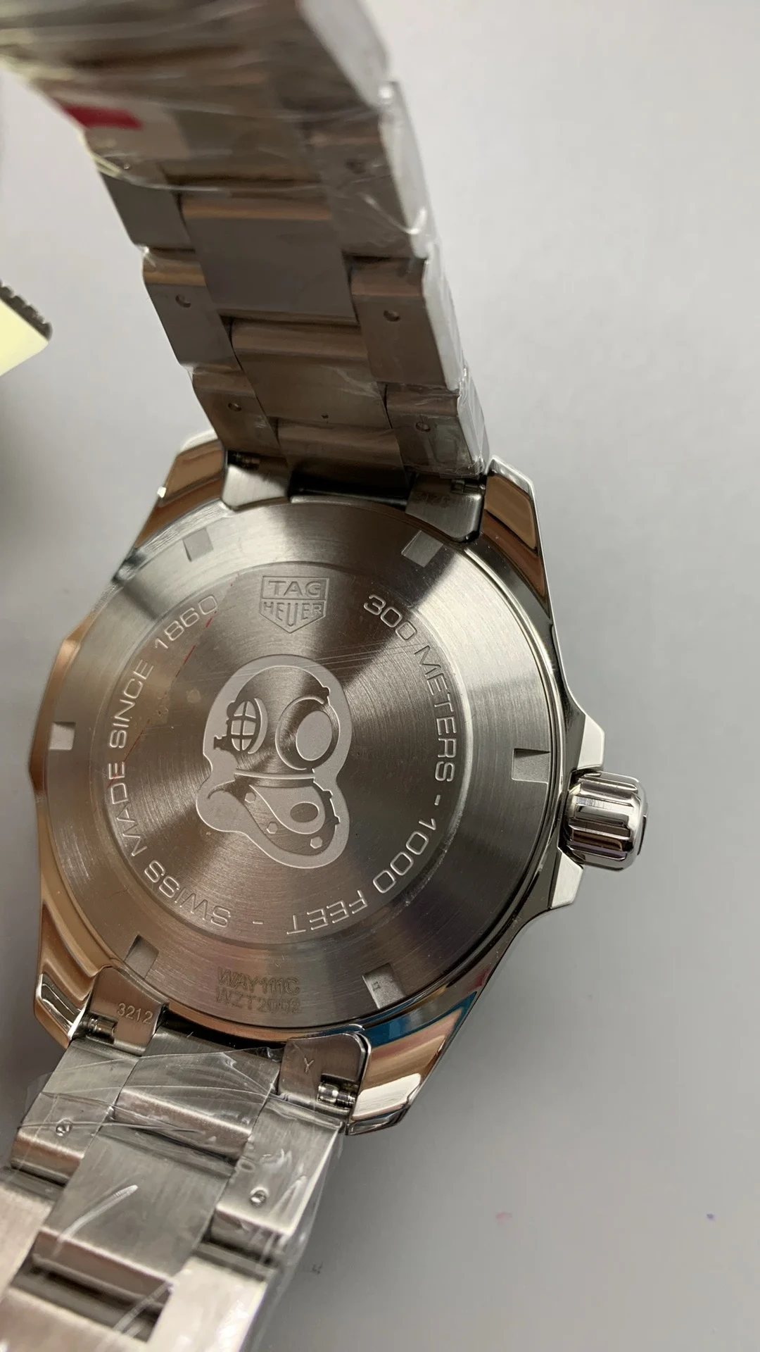 TAG Heuer Blue Dial — photographed off the sweep