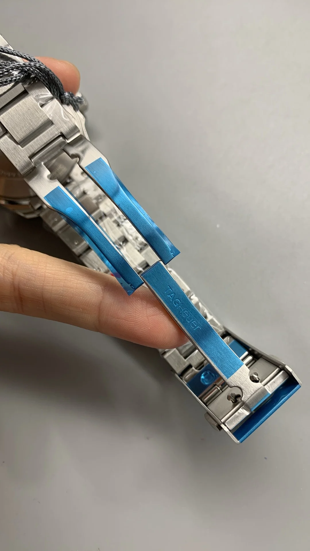 TAG Heuer Blue Dial — photographed off the sweep