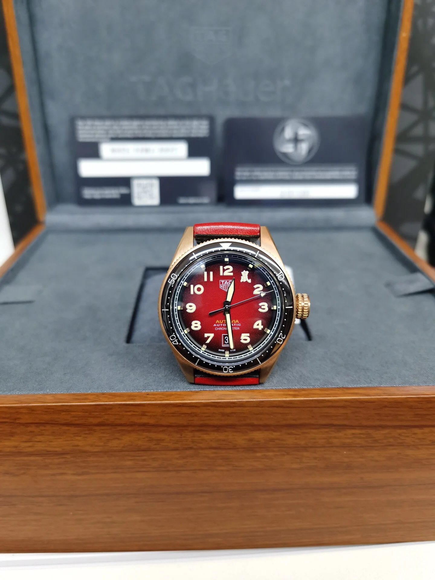TAG Heuer Bronze 42mm — photographed off the sweep