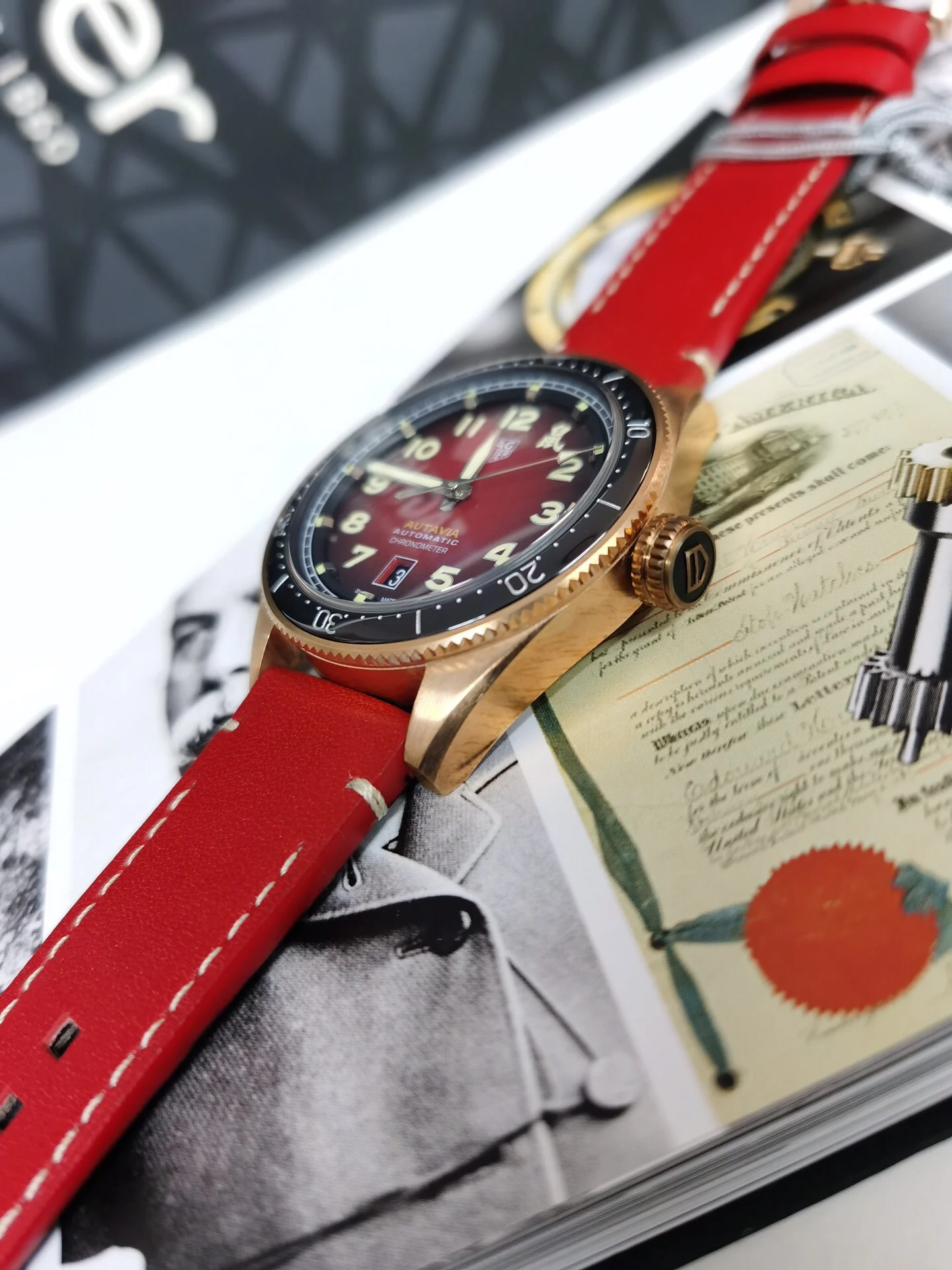 TAG Heuer Bronze 42mm — photographed off the sweep