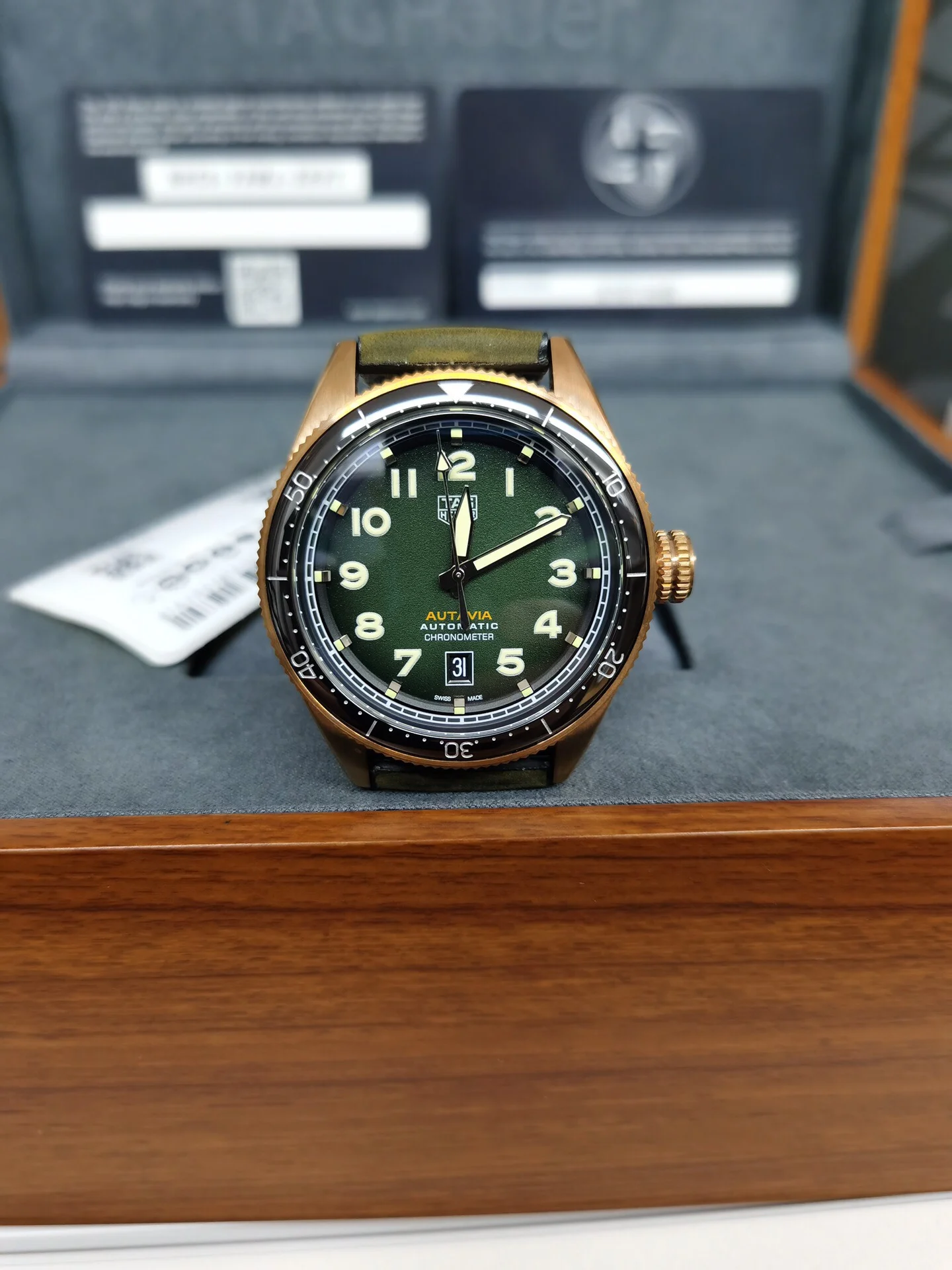 TAG Heuer Bronze 42mm — photographed off the sweep