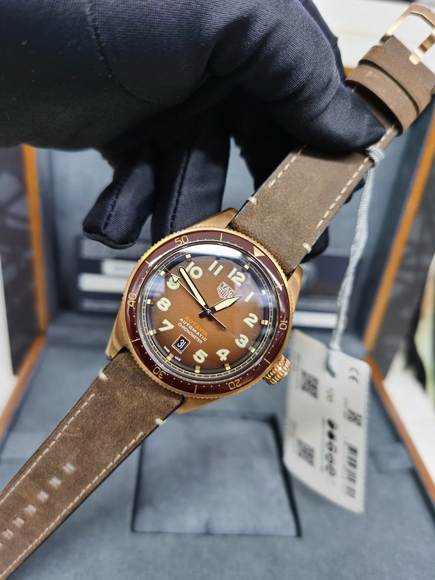 TAG Heuer Bronze 42mm — photographed off the sweep