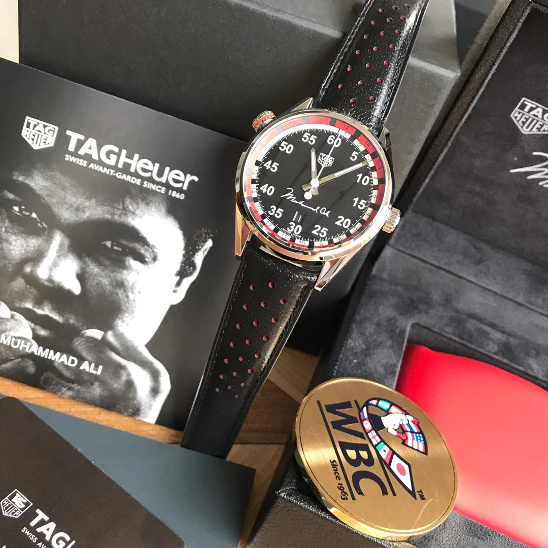 TAG Heuer Carrera Black Dial — photographed off the sweep