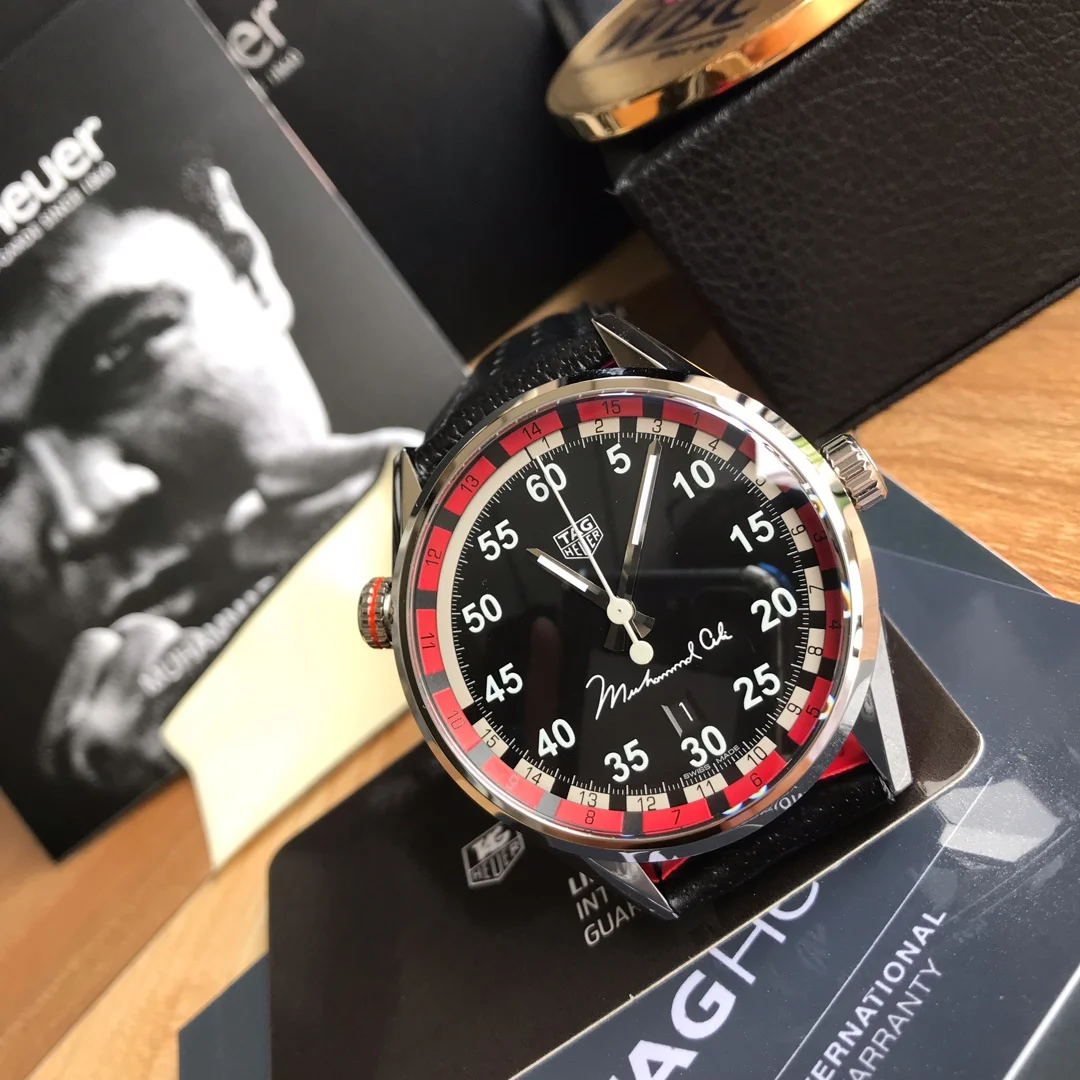 TAG Heuer Carrera Black Dial — photographed off the sweep