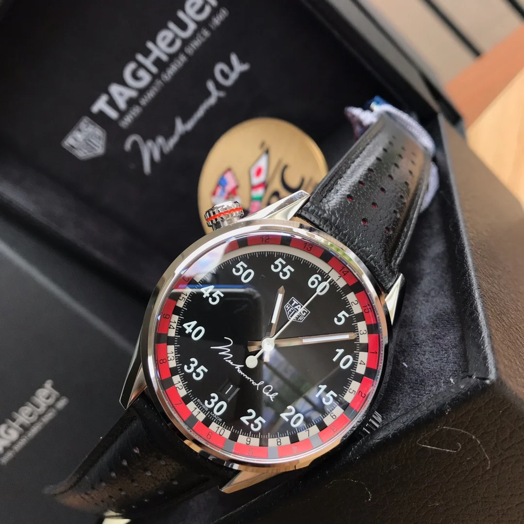TAG Heuer Carrera Black Dial — photographed off the sweep