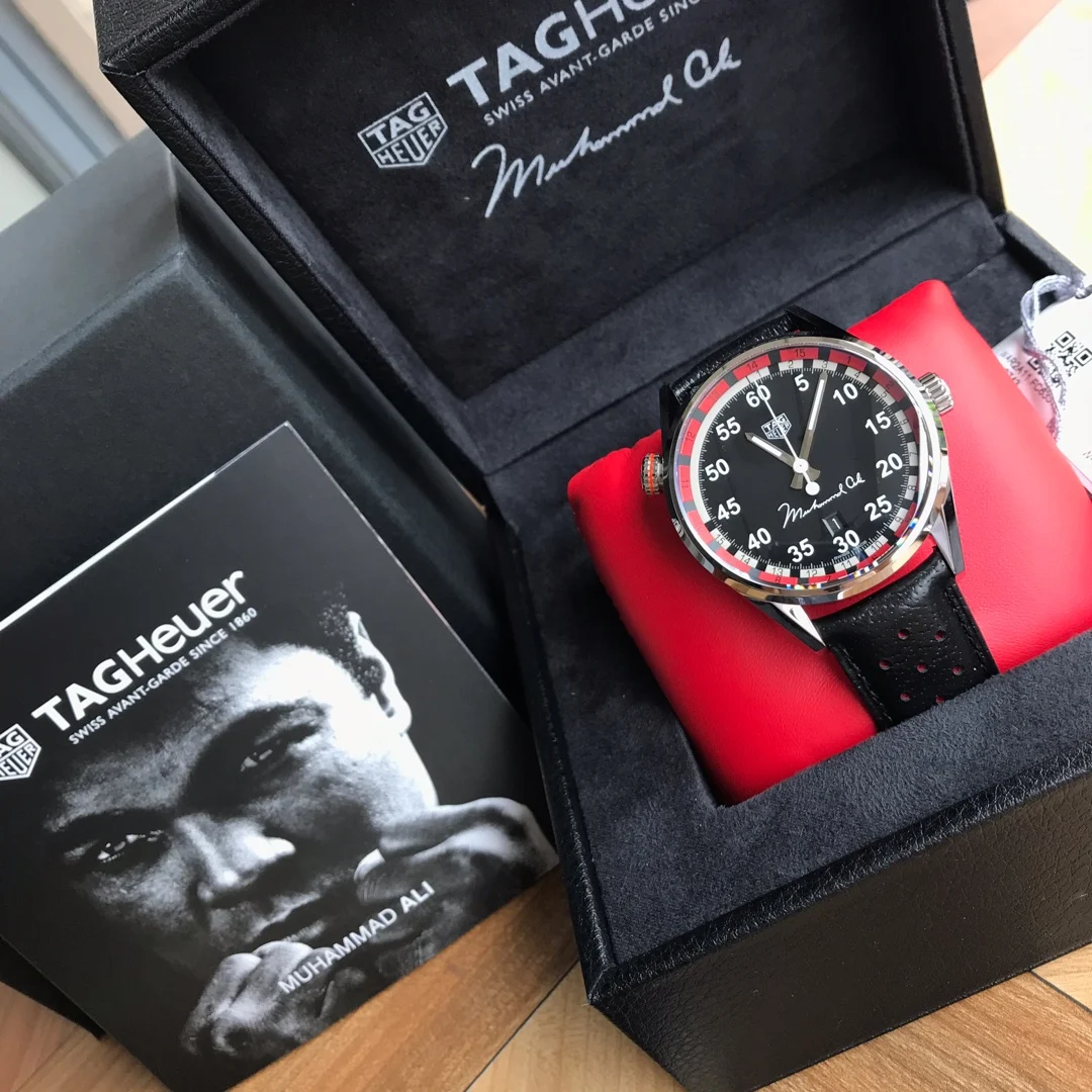 TAG Heuer Carrera Black Dial — photographed off the sweep