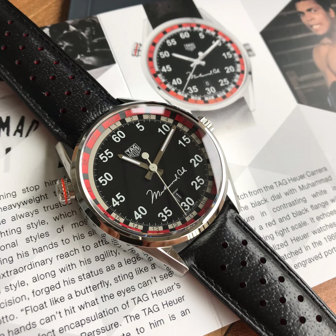 TAG Heuer Carrera Black Dial — photographed off the sweep