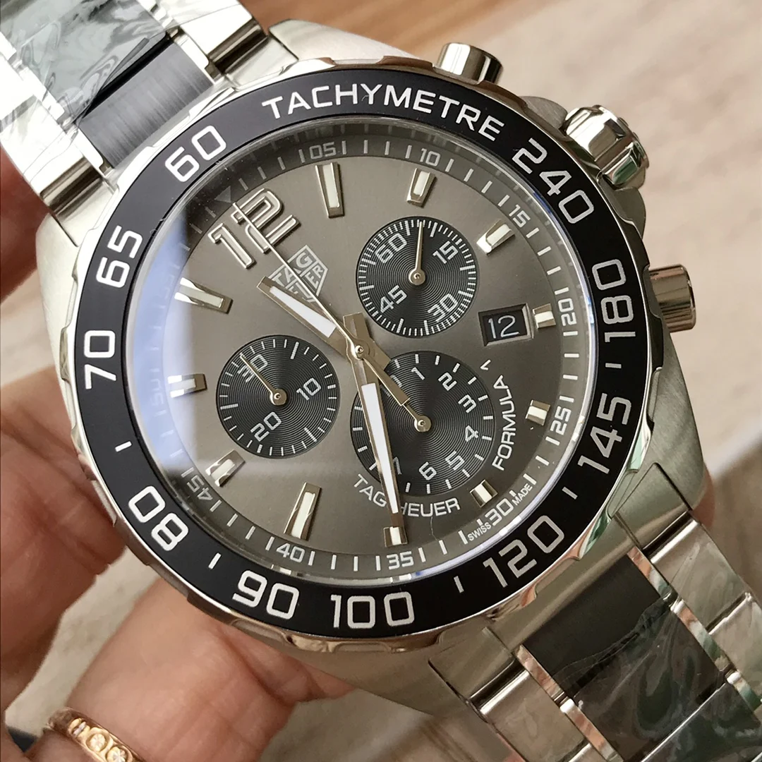TAG Heuer Ceramic — photographed off the sweep