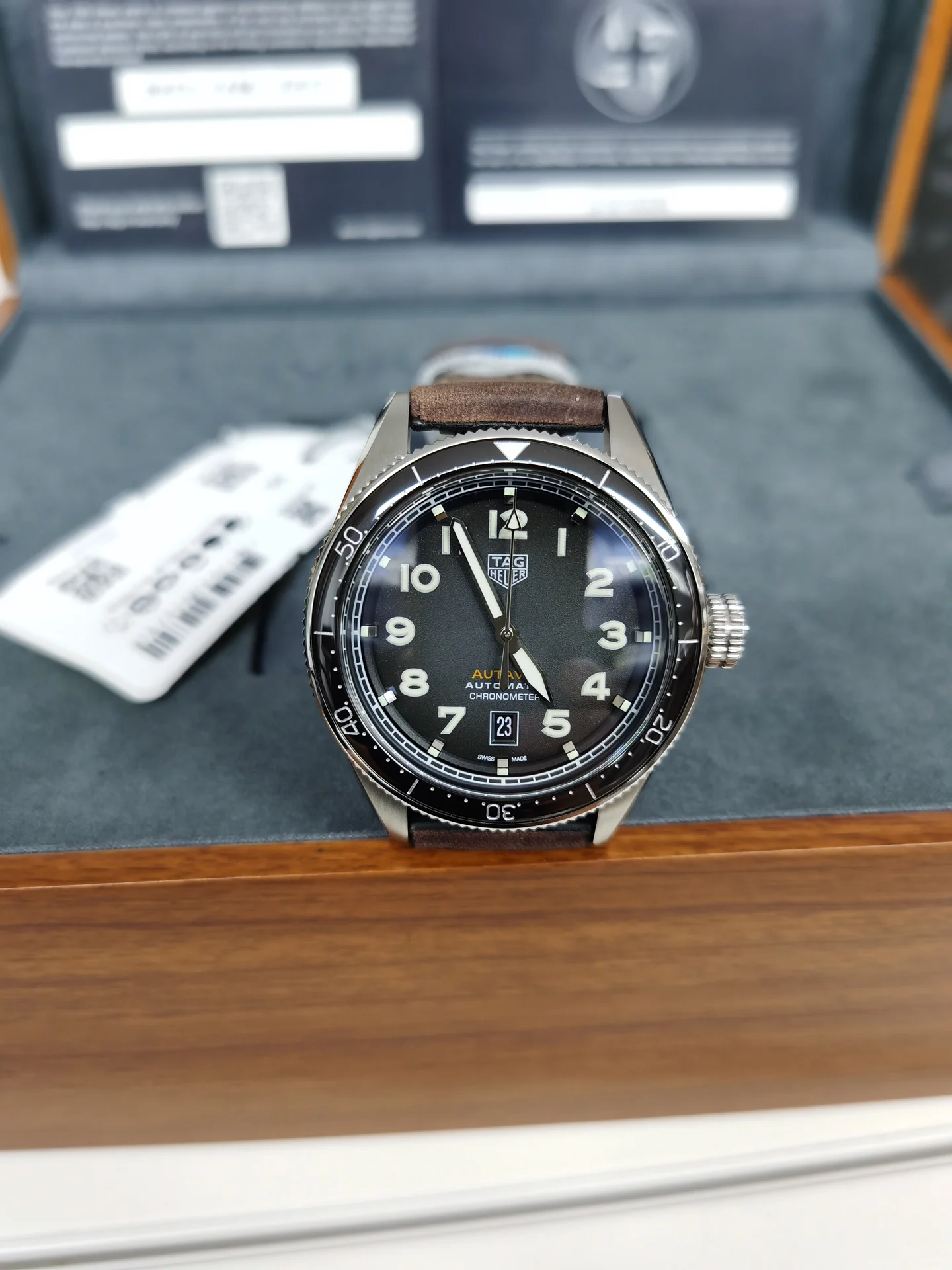 TAG Heuer Steel 42mm — photographed off the sweep