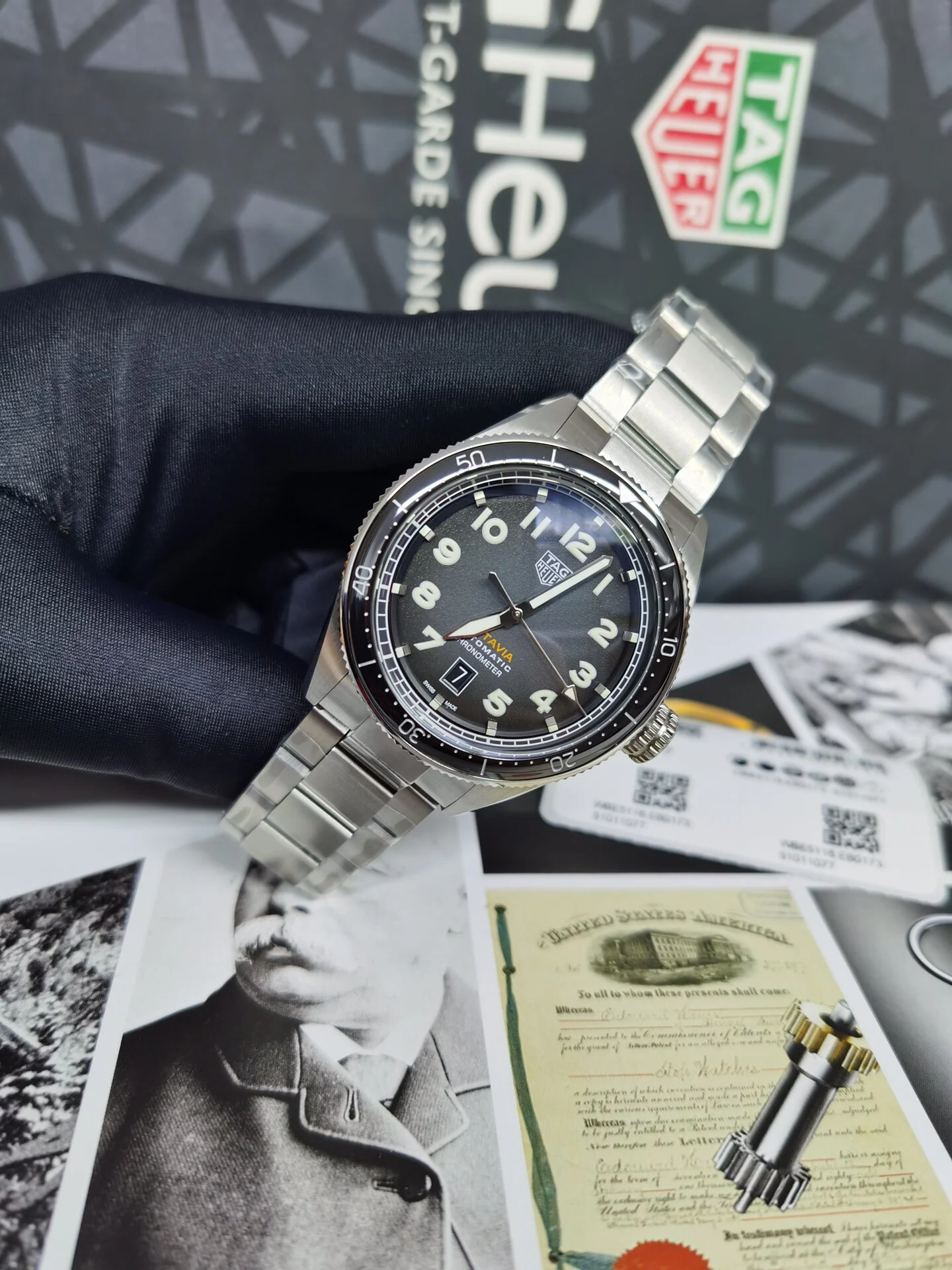 TAG Heuer Steel 42mm — photographed off the sweep