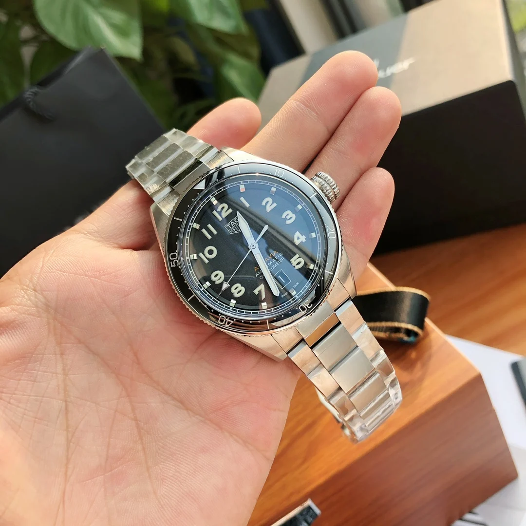 TAG Heuer Steel 42mm — photographed off the sweep