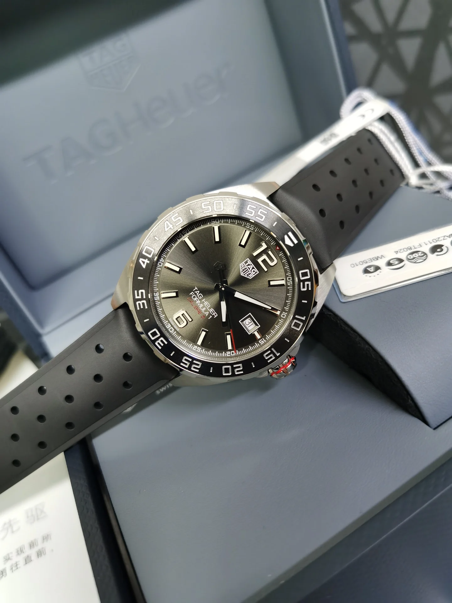 TAG Heuer Steel 43mm — photographed off the sweep