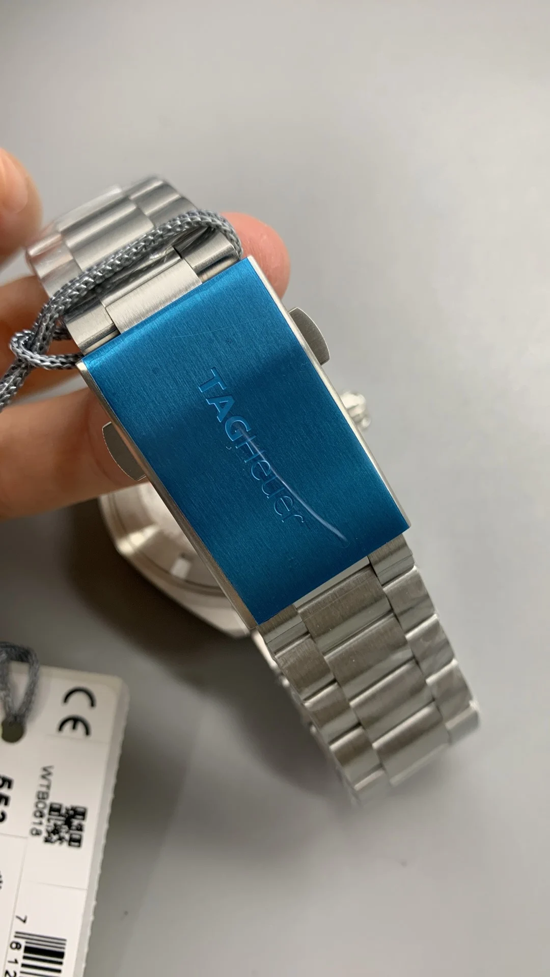 TAG Heuer (time trial, racing, quartz) — photographed off the sweep