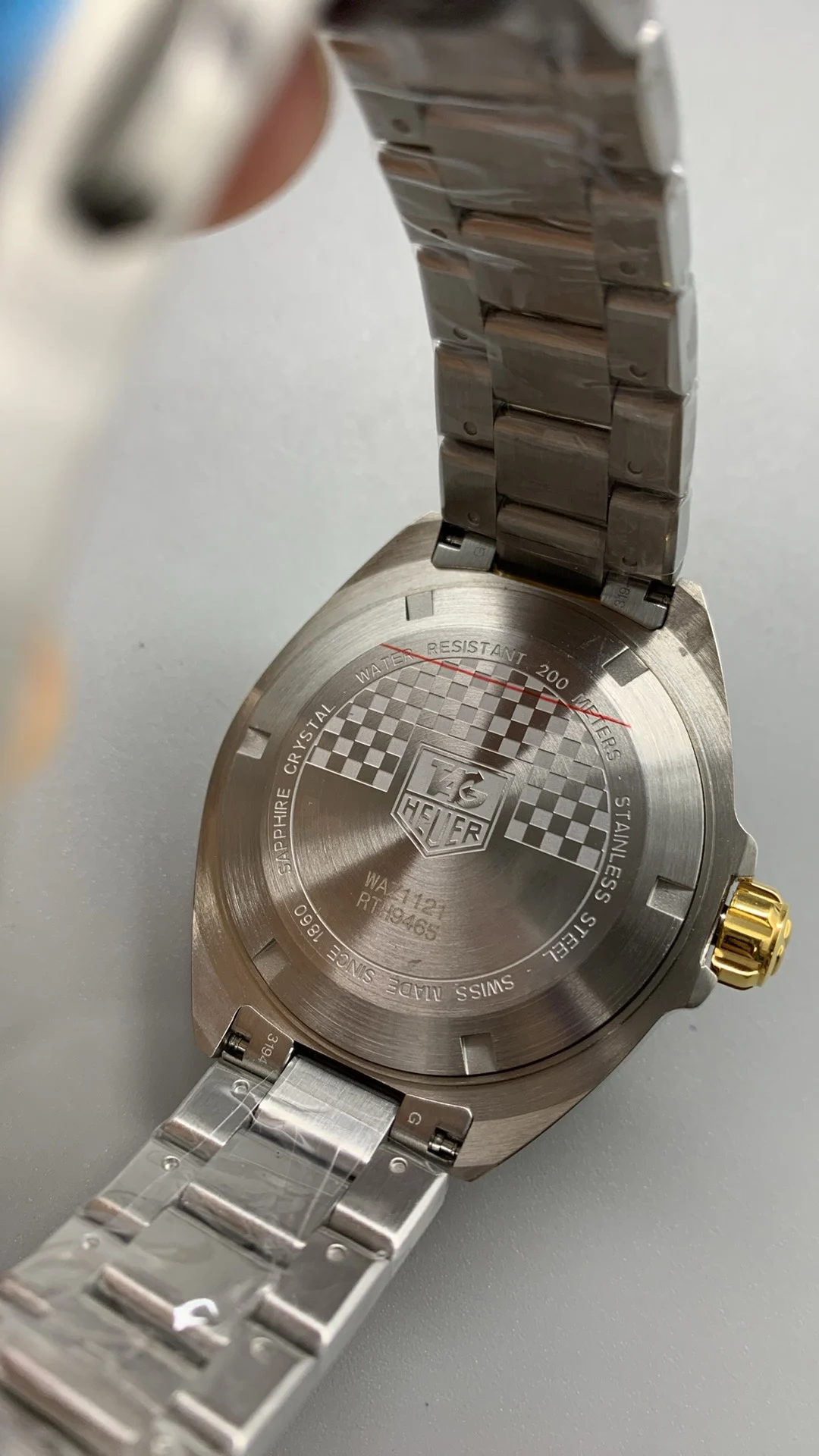 TAG Heuer Two-Tone — photographed off the sweep