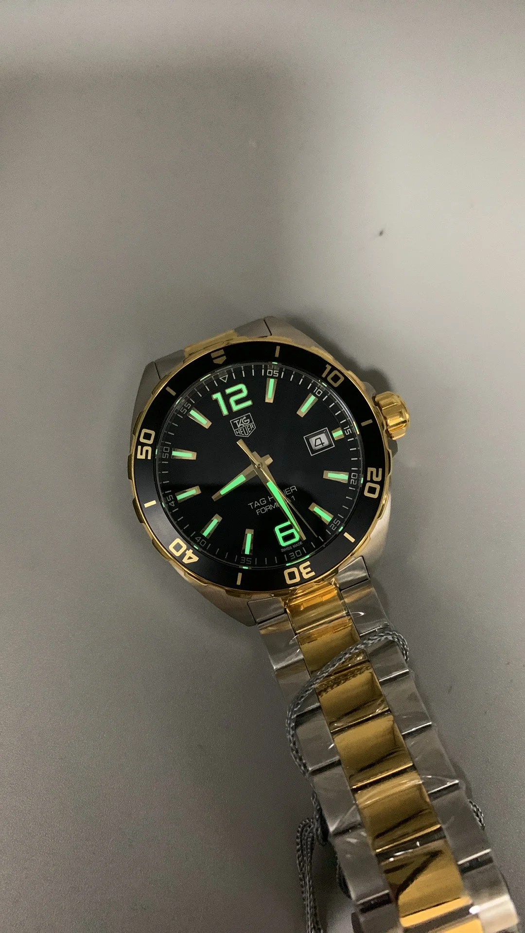 TAG Heuer Two-Tone — photographed off the sweep