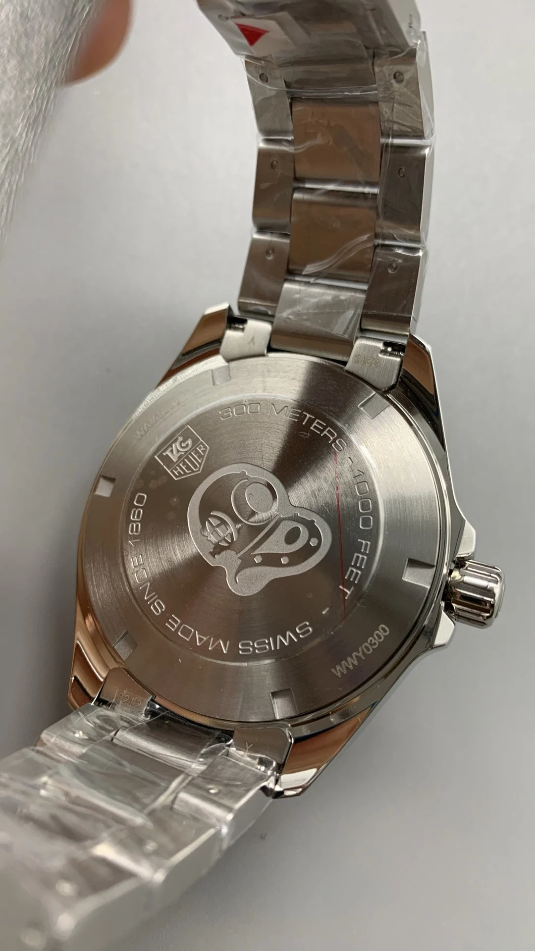 TAG Heuer White Dial — photographed off the sweep