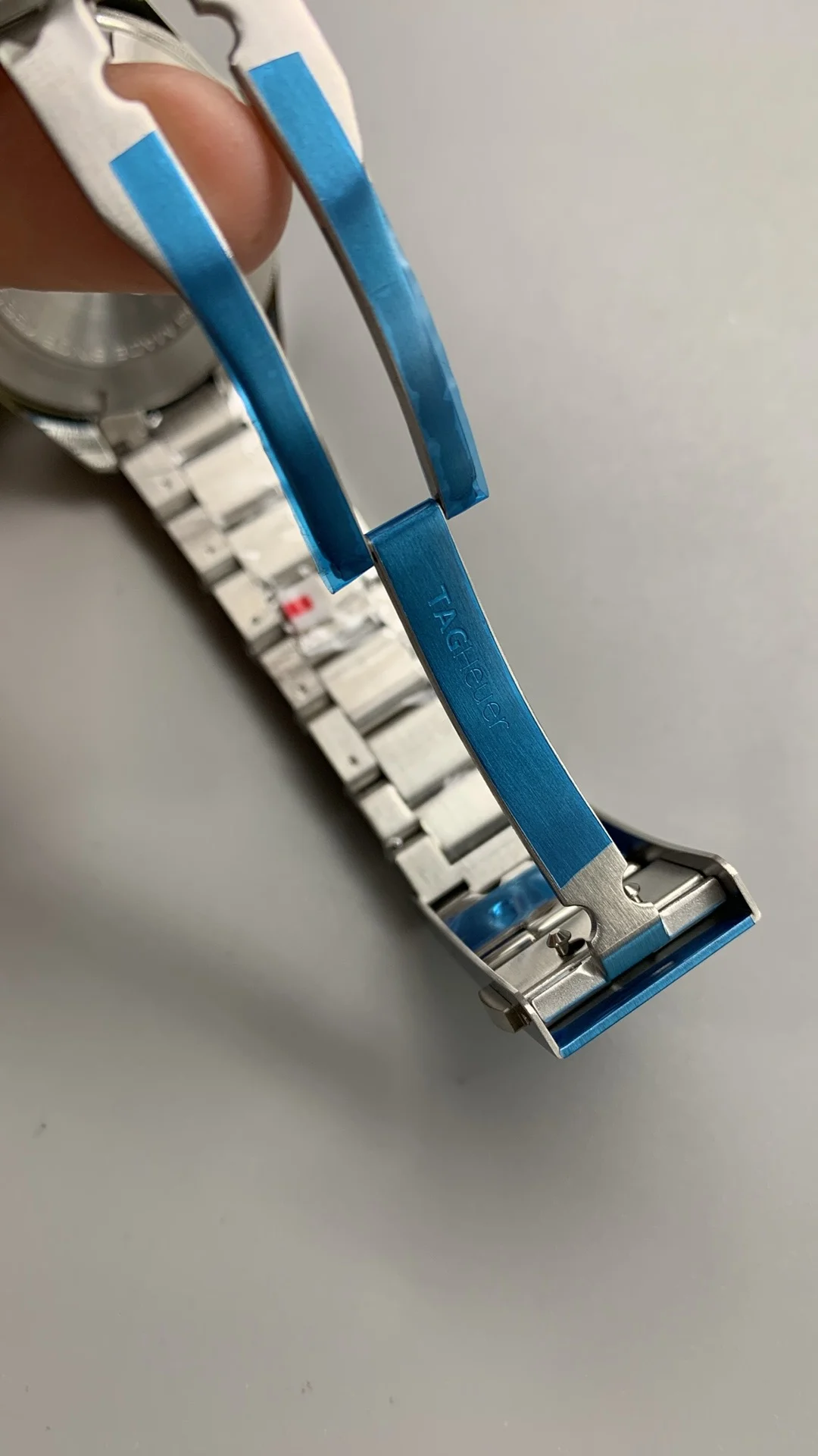 TAG Heuer White Dial — photographed off the sweep