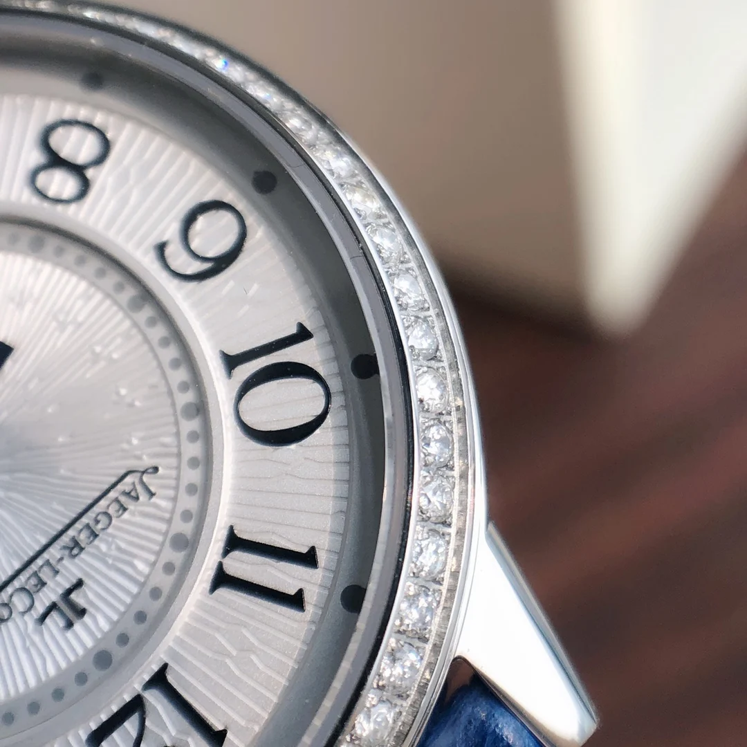 The bezel is set with 60 VS1.5 top-grade South African natural — photographed off the sweep