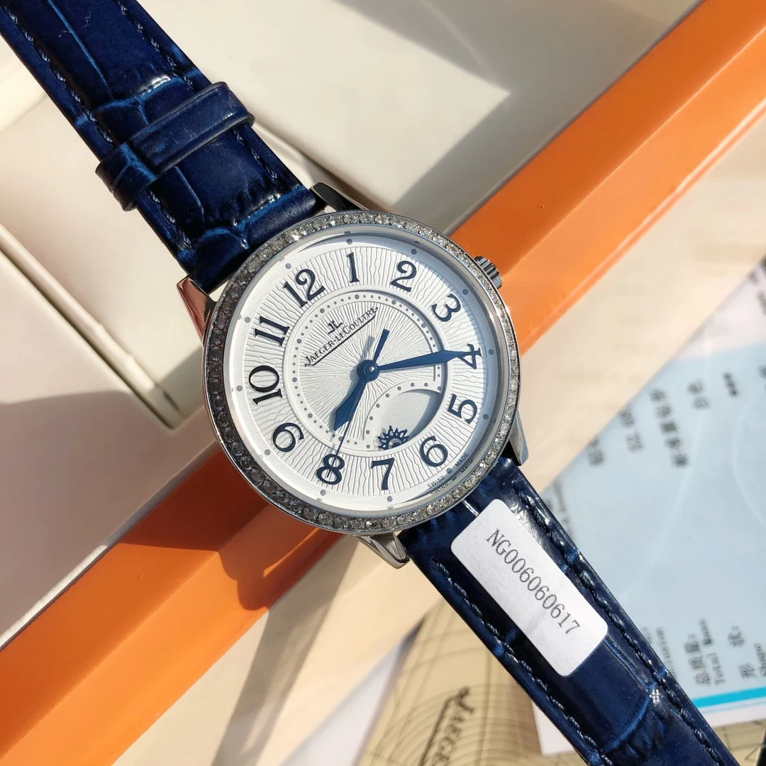 The bezel is set with 60 VS1.5 top-grade South African natural — photographed off the sweep