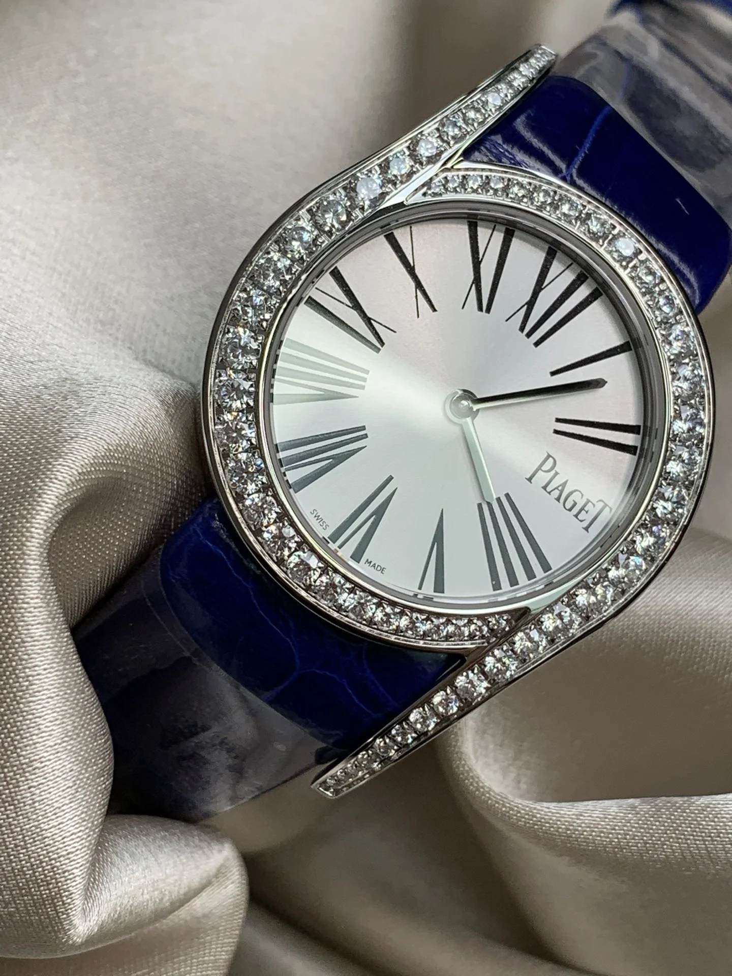 The fire and brilliance of artificial diamonds rival those — photographed off the sweep
