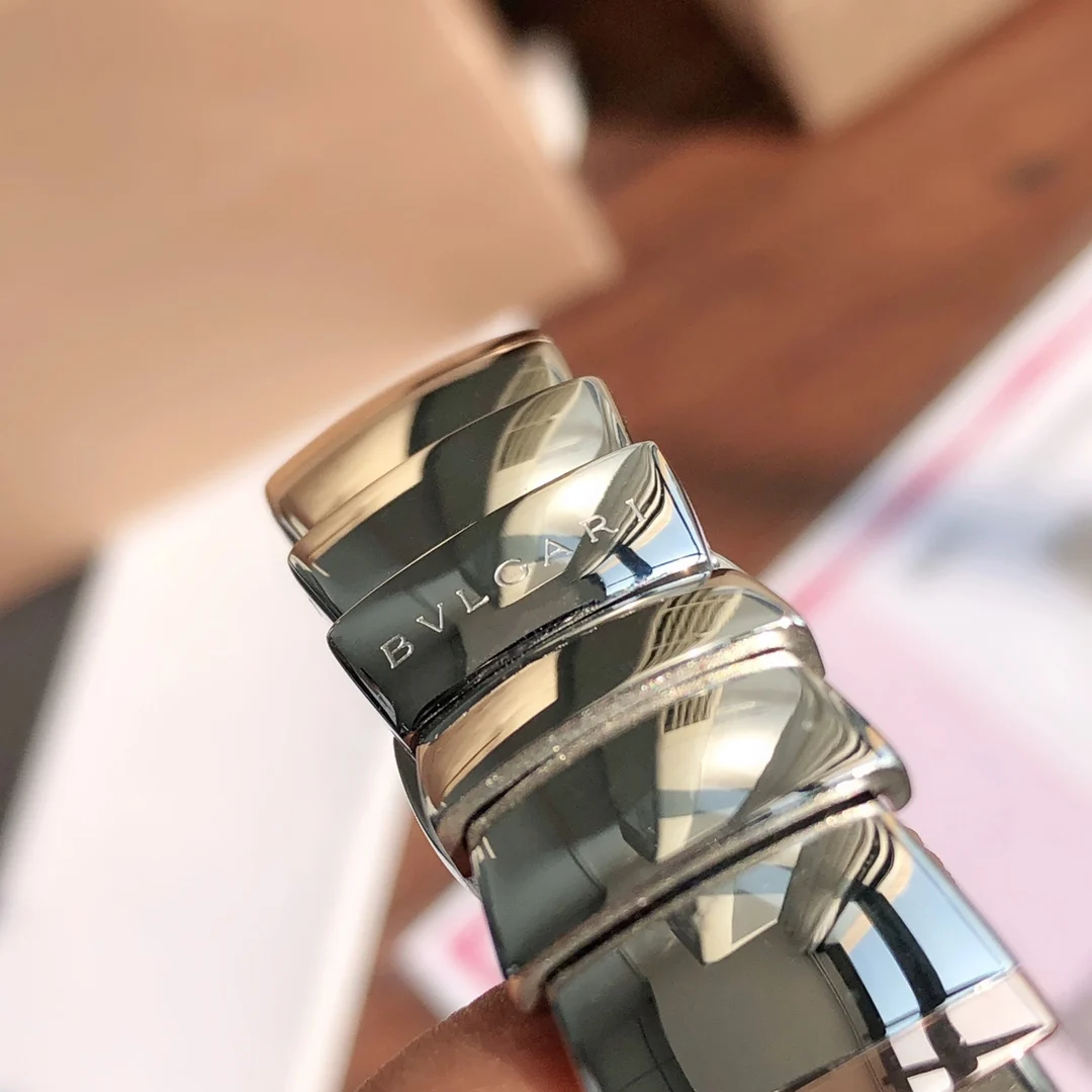 The LVCEA watch features a uniquely designed bracelet — photographed off the sweep
