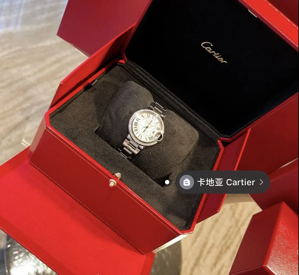 The person who wants to give you a Cartier gift does so because — photographed off the sweep
