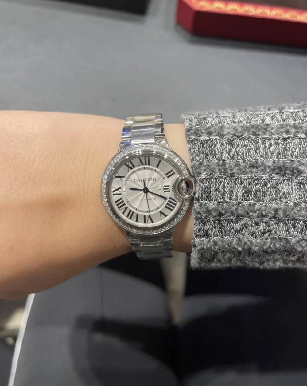 The person who wants to give you a Cartier gift does so because — photographed off the sweep