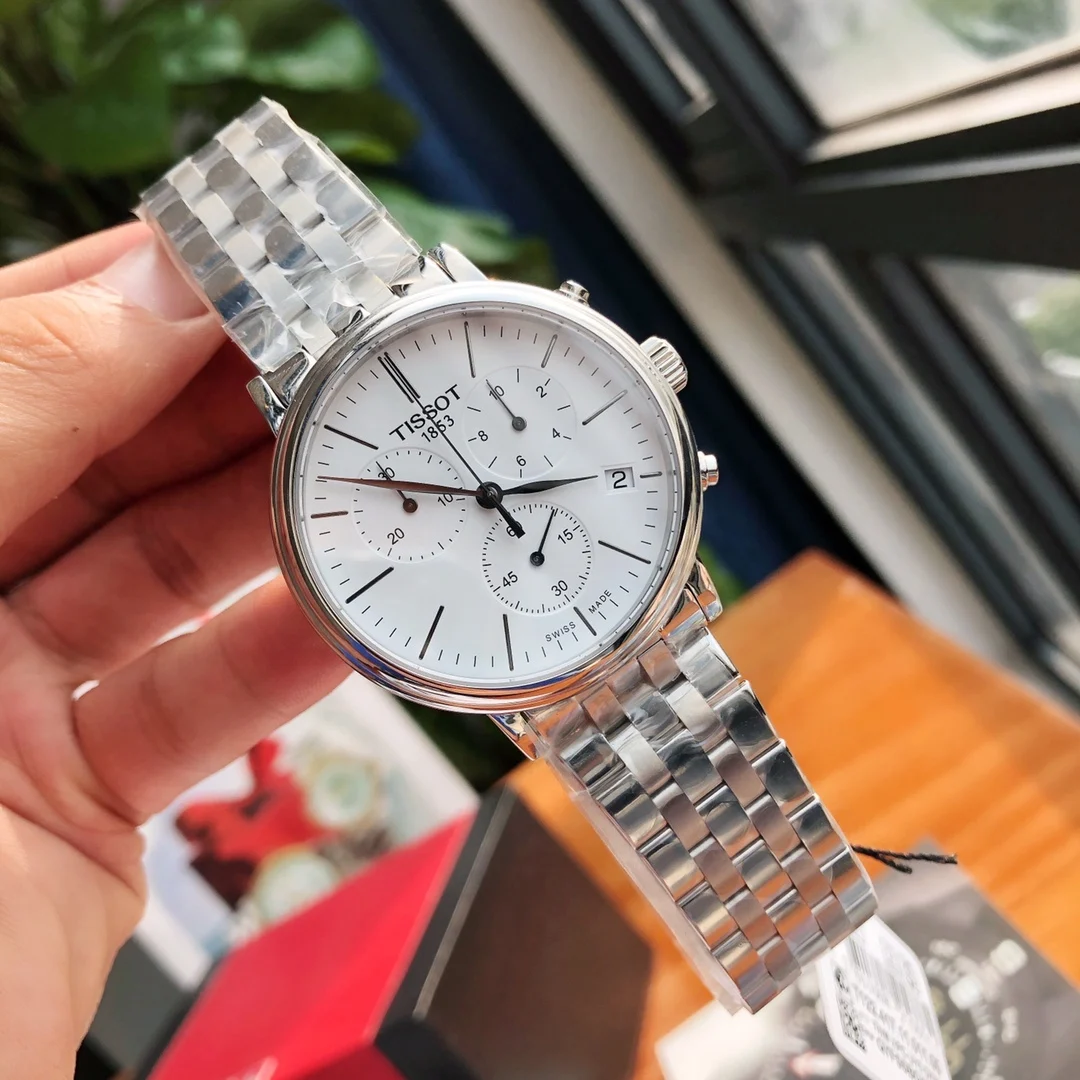 Tissot Steel 40mm — photographed off the sweep