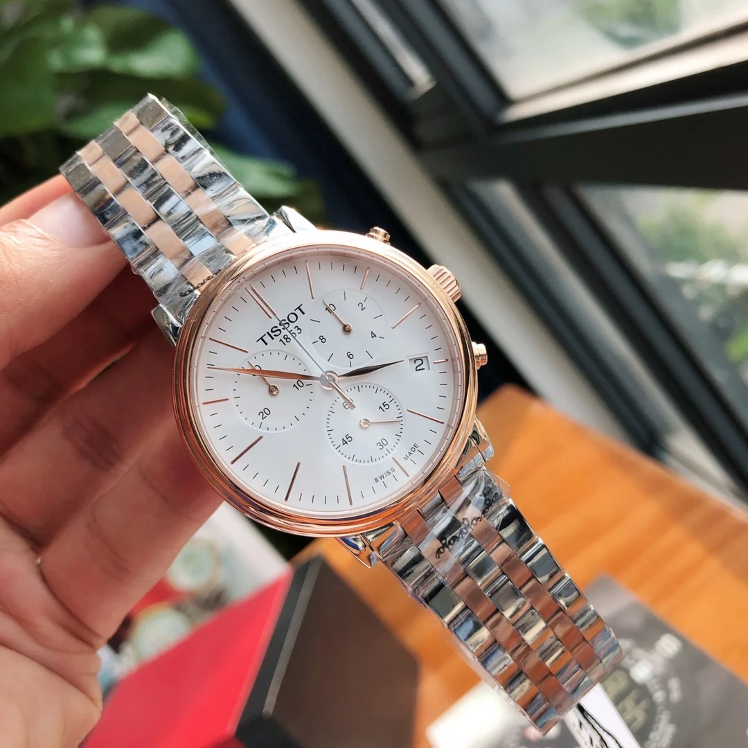 Tissot Steel 40mm — photographed off the sweep