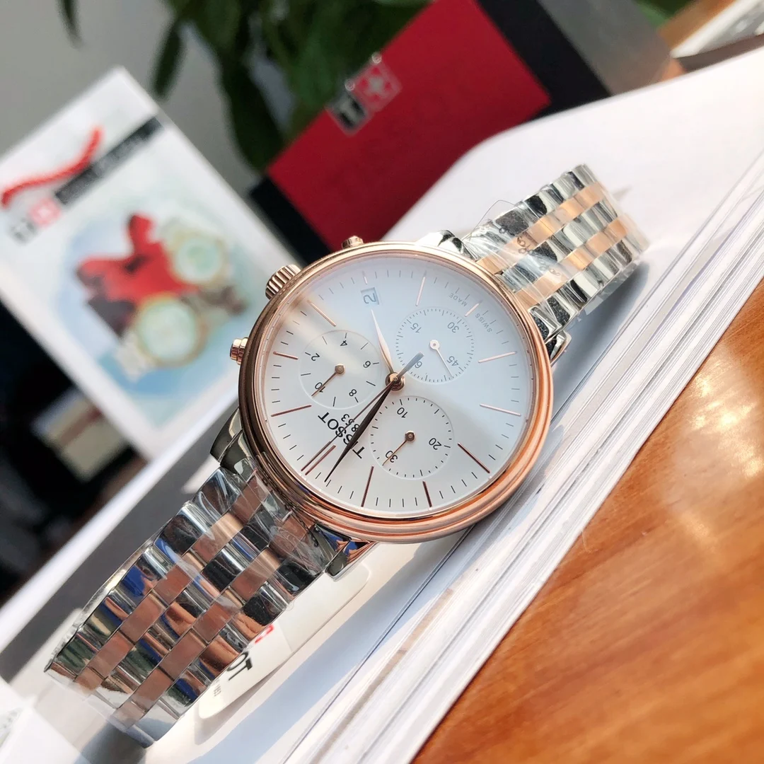 Tissot Steel 40mm — photographed off the sweep