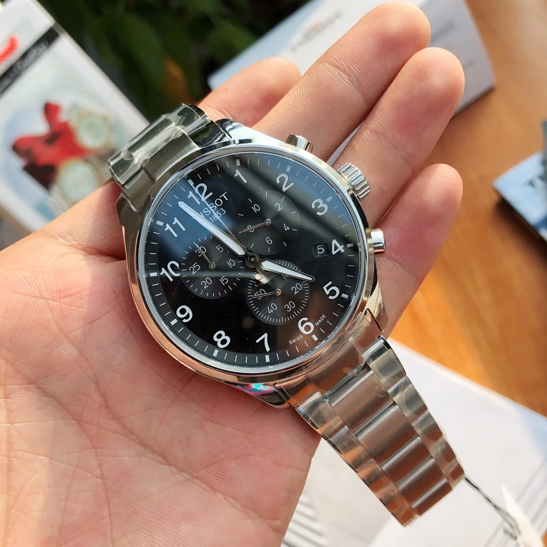 Tissot Steel 45mm — photographed off the sweep