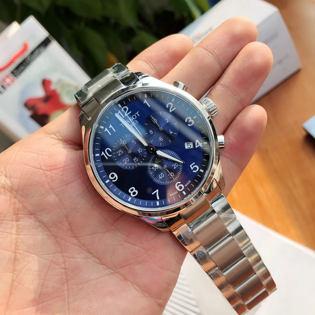 Tissot Steel 45mm — photographed off the sweep