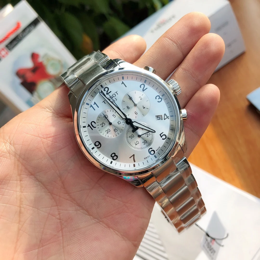 Tissot Steel 45mm — photographed off the sweep