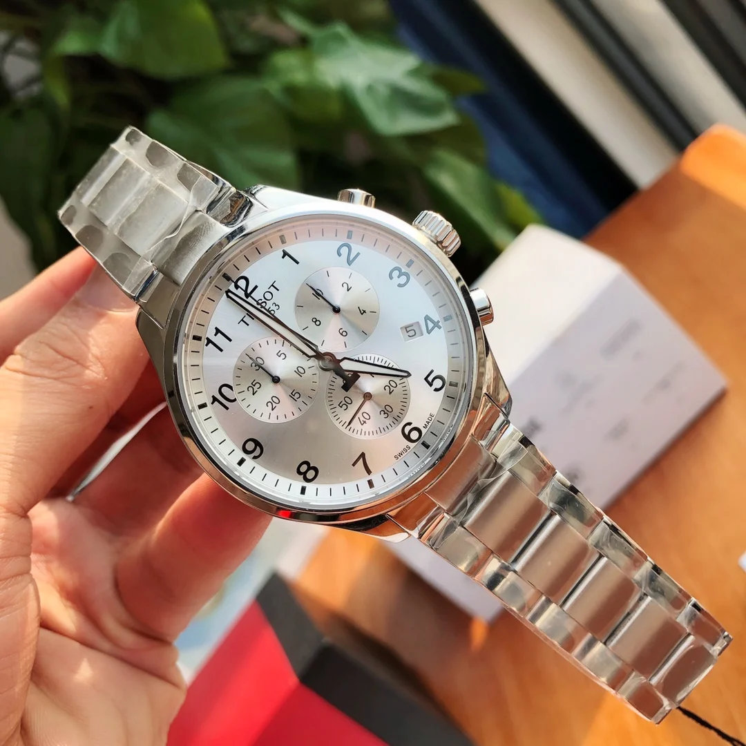 Tissot Steel 45mm — photographed off the sweep