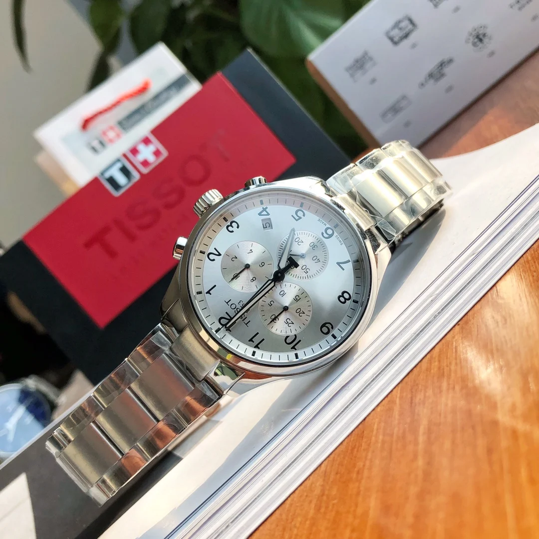 Tissot Steel 45mm — photographed off the sweep