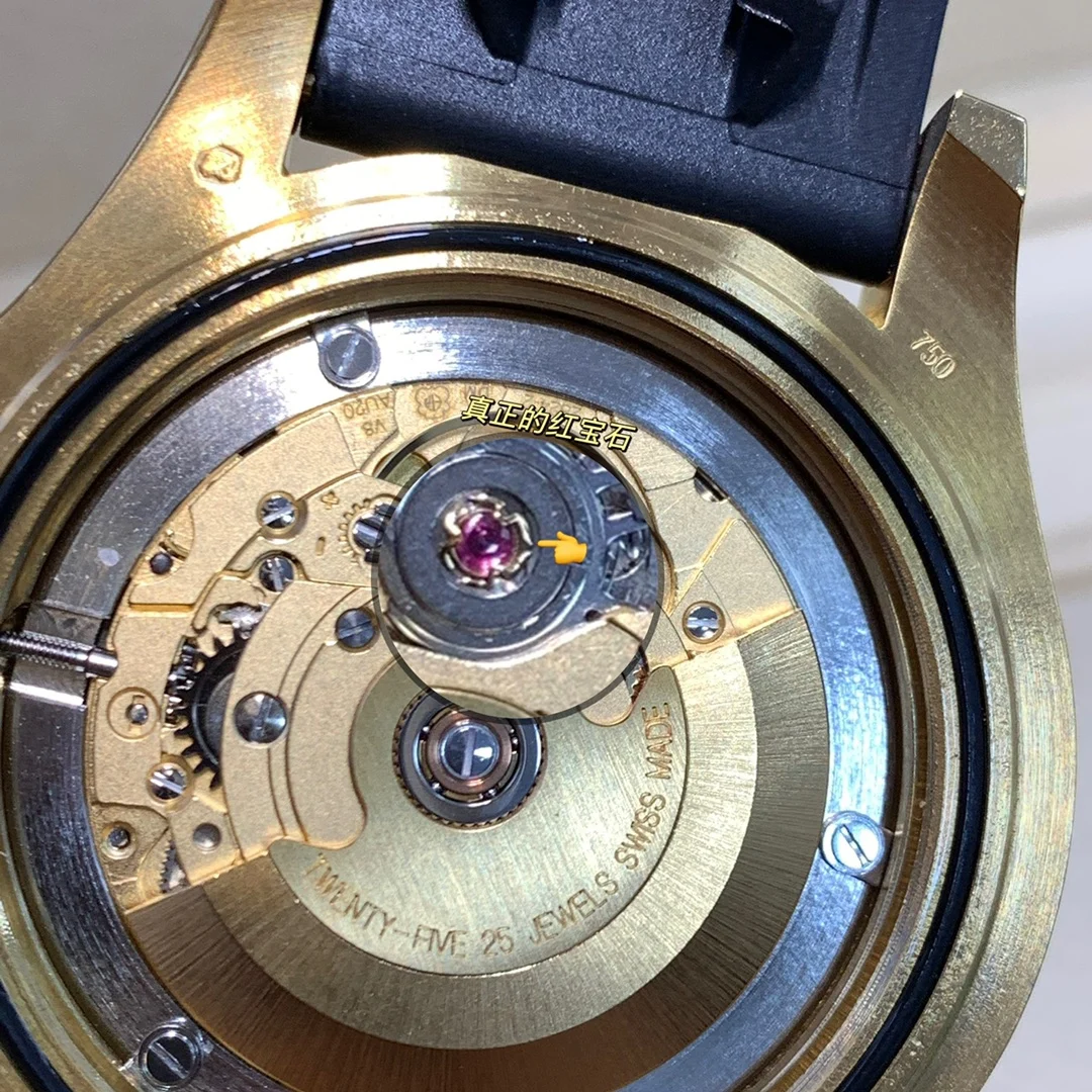 To check the quality of a watch, take it apart and inspect it — photographed off the sweep