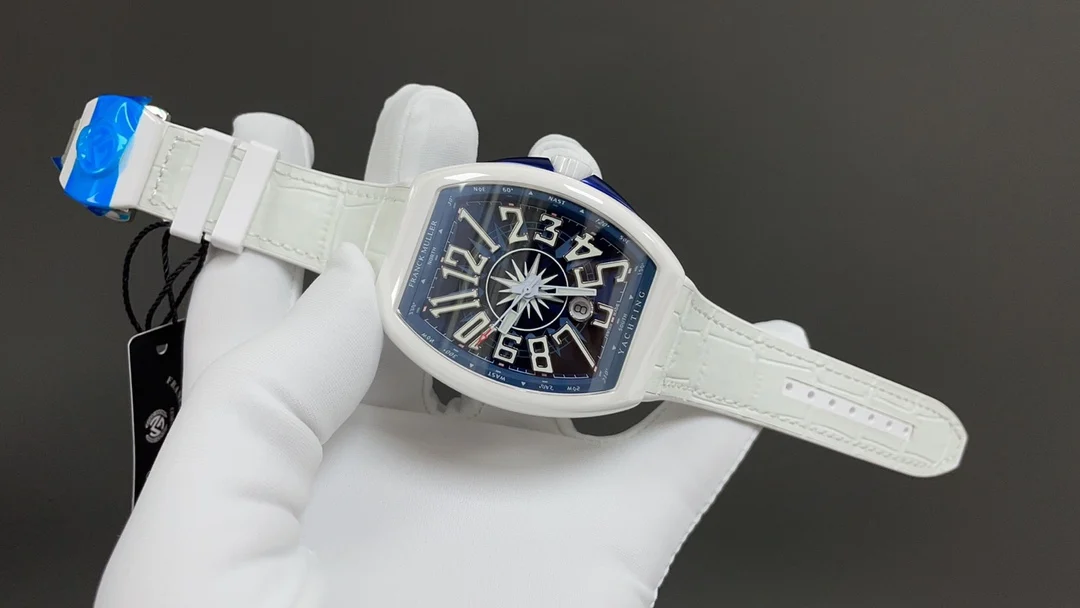 Today's recommendation: FM Popeye White Ceramic 44mm 9015 — photographed off the sweep