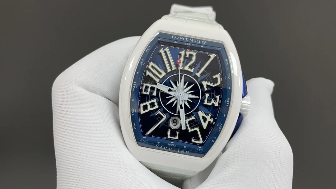 Today's recommendation: FM Popeye White Ceramic 44mm 9015 — photographed off the sweep