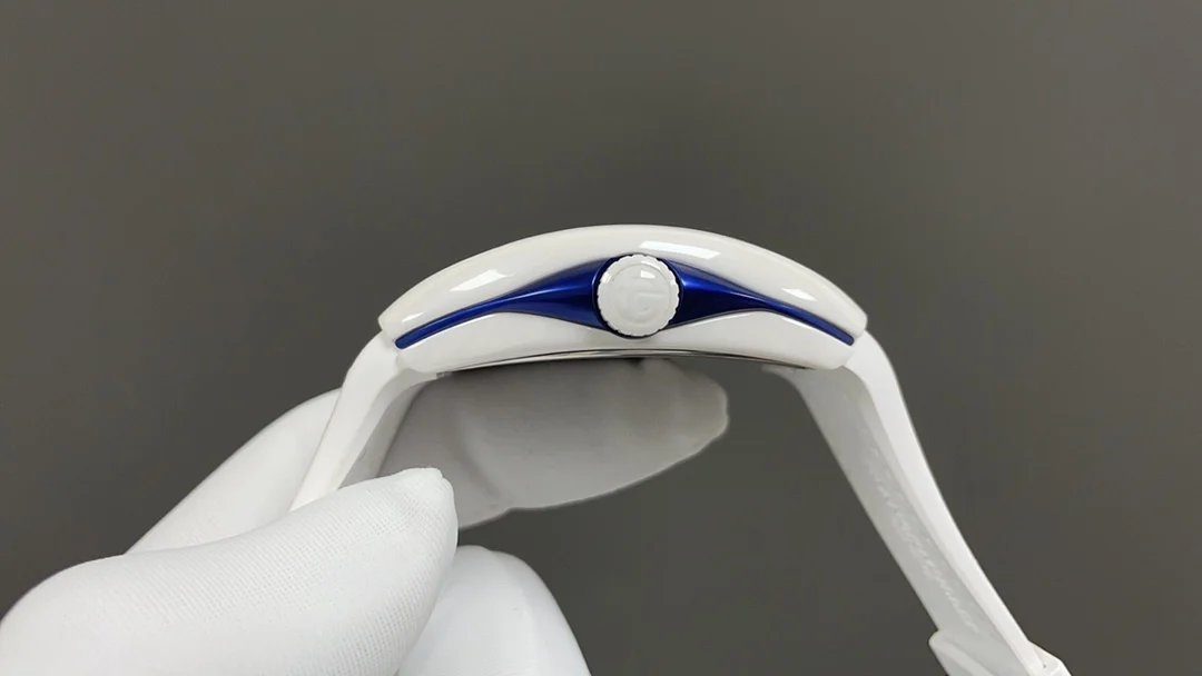 Today's recommendation: FM Popeye White Ceramic 44mm 9015 — photographed off the sweep