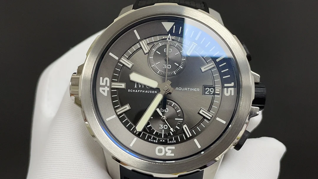 Today's recommendation: IWC Ocean Chronograph Shark Premium — photographed off the sweep