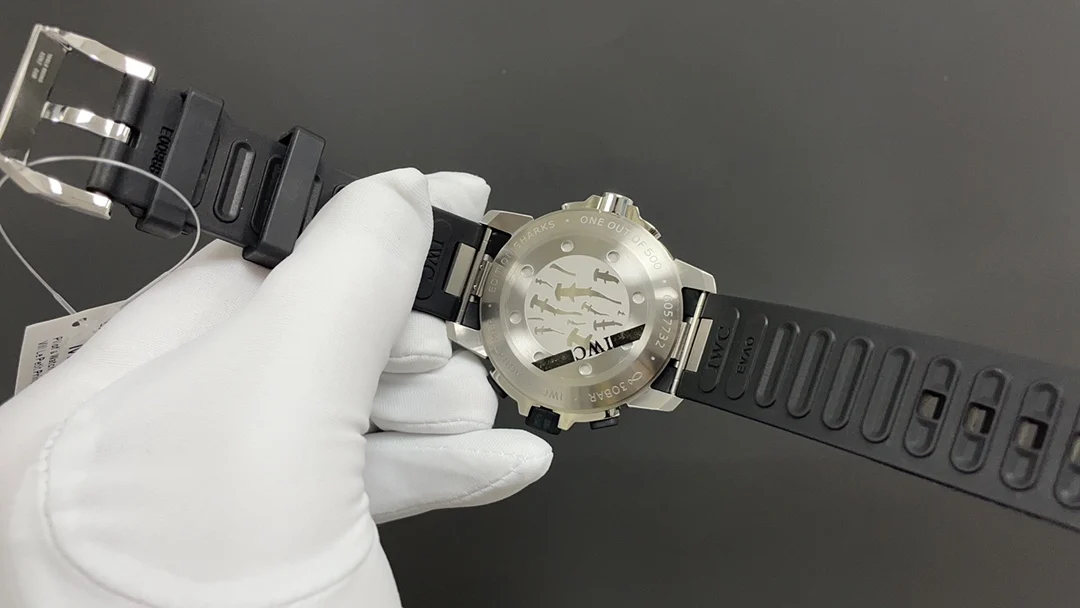 Today's recommendation: IWC Ocean Chronograph Shark Premium — photographed off the sweep