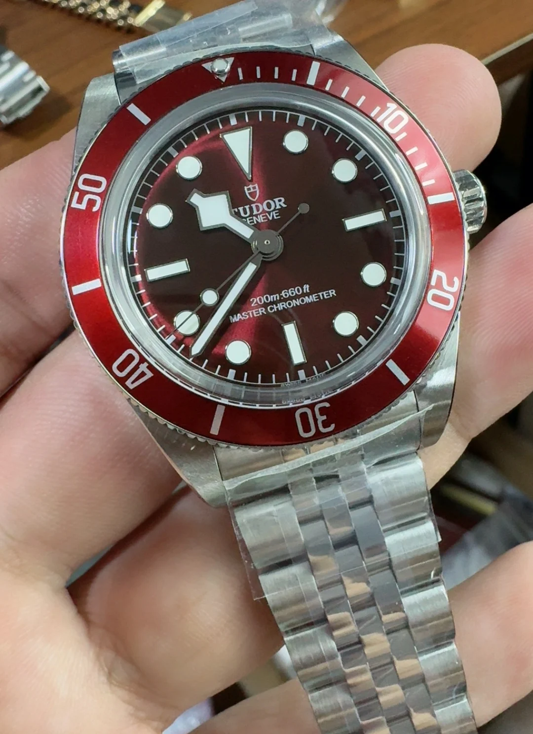 Tudor 39mm — photographed off the sweep